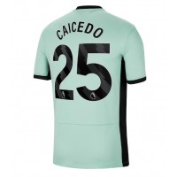 Camiseta Chelsea Moises Caicedo #25 Tercera Equipación Replica 2023-24 mangas cortas